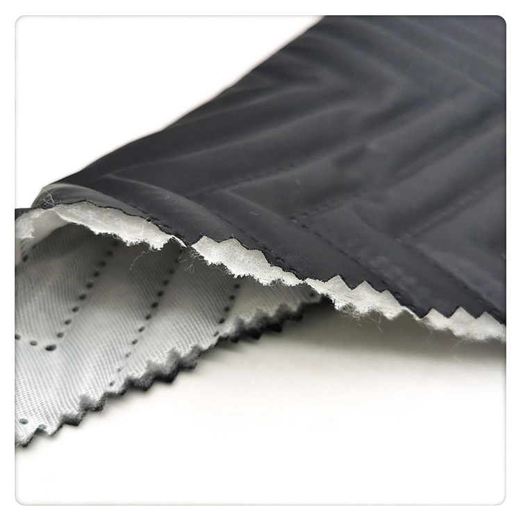 300t Polyester Taffeta Quilting Fabric Ultrasonic Embossing Waterproof Winter Jacket Fabric