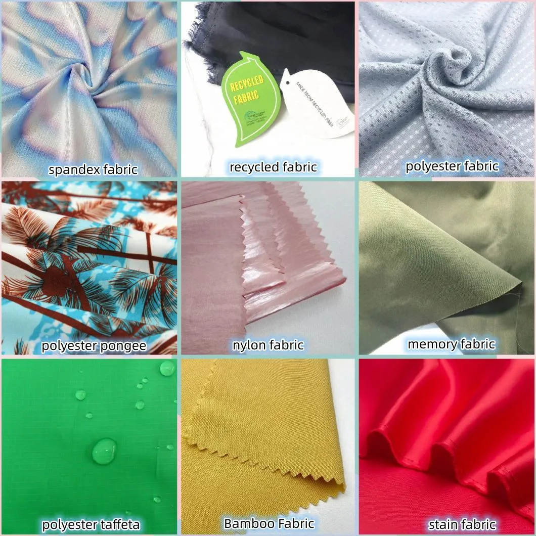 RPET Recycled/Recycle Nylon Polyester Stretch Taffeta Printed Fabric for Down Jacket /Windbreaker/Garment