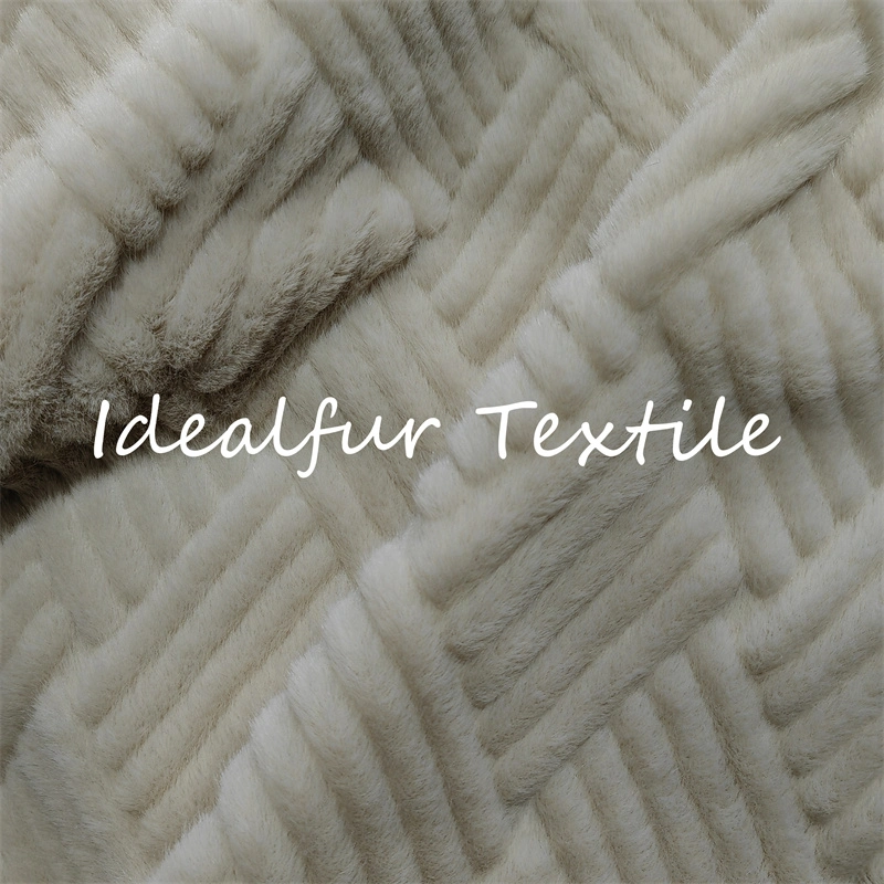 Super Soft Embossed Mink Faux Fur Fabric