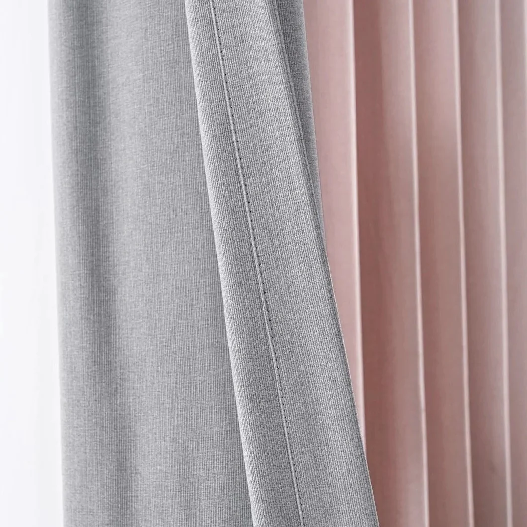 Various Colors of Coral Hemp Blackout Curtain Fabric