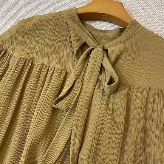 Oeko Tex 100 인증, 100% 구겨진 실크로 만든 맞춤형 원단